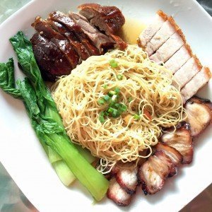 The 3 combi meat wantan mee